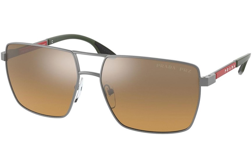 Slnečné okuliare Prada Linea Rossa PS50WS DG109O Polarized Squared Sivé