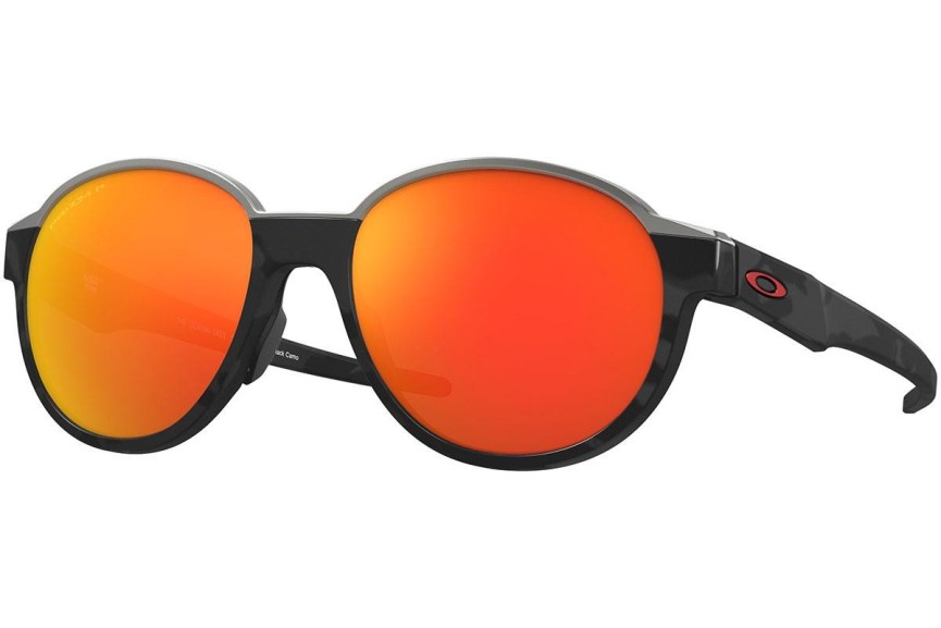 Slnečné okuliare Oakley Coinflip OO4144-04 Polarized Okrúhle Čierne