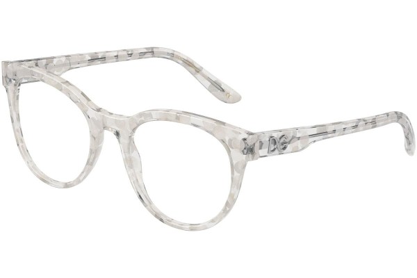 Okuliare Dolce & Gabbana DG3334 3348 Okrúhle Priehľadné