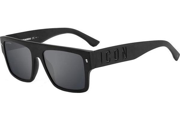 Slnečné okuliare Dsquared2 ICON0003/S 003/T4 Flat Top Čierne