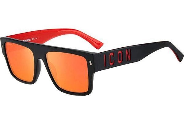 Slnečné okuliare Dsquared2 ICON0003/S OIT/UZ Flat Top Čierne