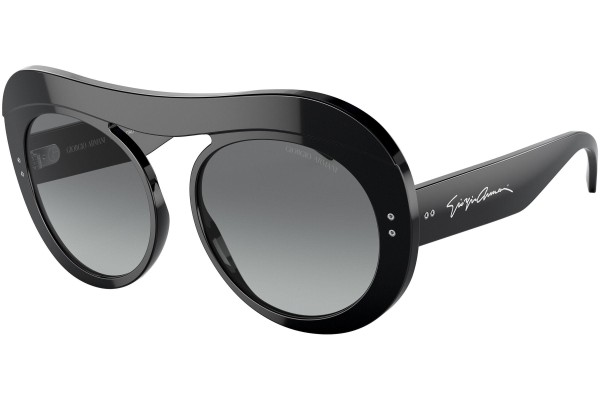 Slnečné okuliare Giorgio Armani AR8178 500111 Okrúhle Čierne