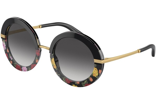 Slnečné okuliare Dolce & Gabbana DG4393 34008G Okrúhle Čierne