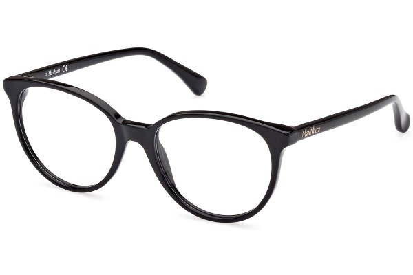 Okuliare Max Mara MM5084 001 Okrúhle Čierne