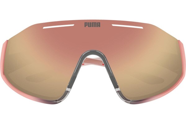 Slnečné okuliare Puma PU0358S 004 Jednoliate | Shield Priehľadné