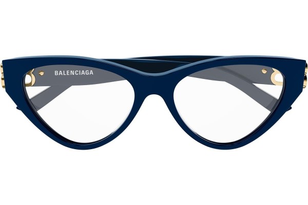 Okuliare Balenciaga BB0172O 004 Cat Eye Modré