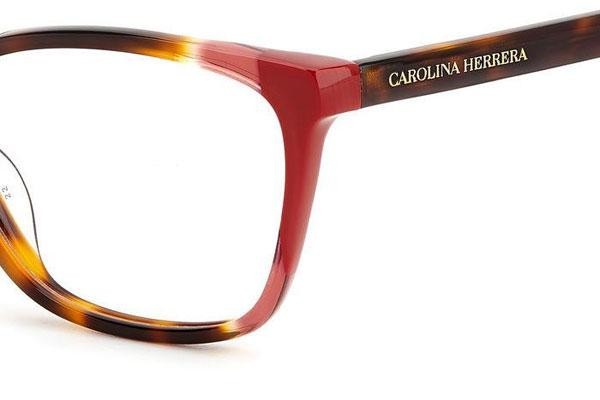 Okuliare Carolina Herrera HER0124 O63 Obdĺžníkové Havana