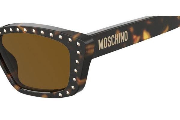 Slnečné okuliare Moschino MOS091/S 086/70 Cat Eye Havana