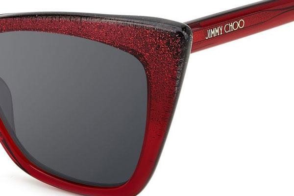 Slnečné okuliare Jimmy Choo LUCINE/S DXL/T4 Cat Eye Červené