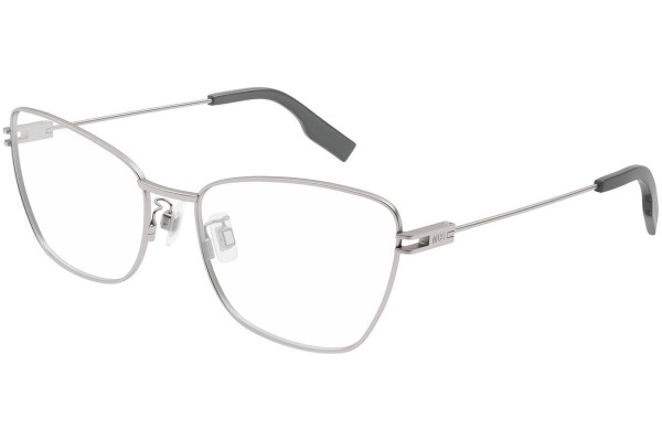 Okuliare McQ MQ0370O 002 Cat Eye Strieborné