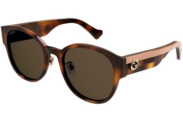 Slnečné okuliare Gucci GG1304SK 003 Okrúhle Havana