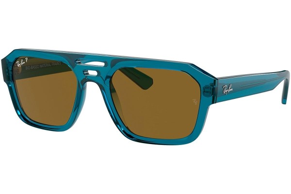 Slnečné okuliare Ray-Ban Corrigan RB4397 668383 Polarized Flat Top Modré