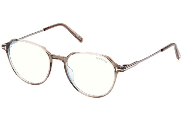 Okuliare Tom Ford FT5875-B 045 Okrúhle Hnedé