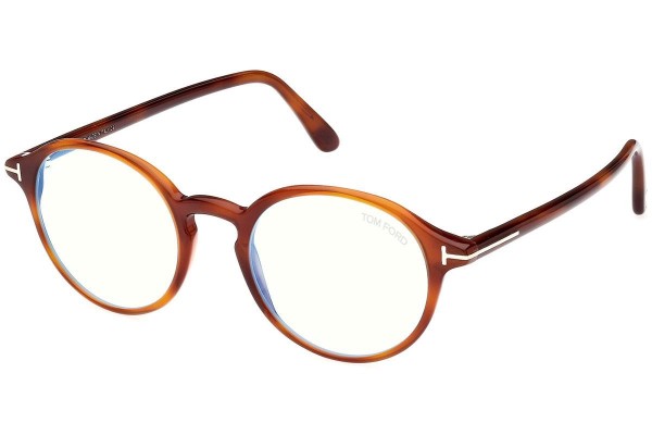 Okuliare Tom Ford FT5867-B 053 Okrúhle Havana