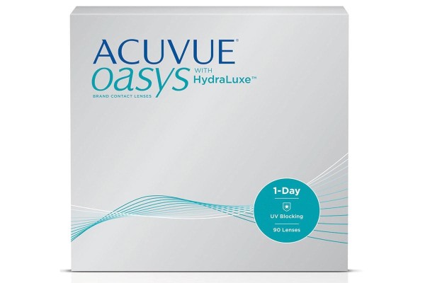 Denné Acuvue Oasys 1-Day s technológiou Hydraluxe (90 šošoviek)