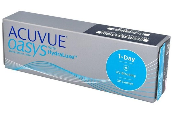 Kontaktné šošovky Denné Acuvue Oasys 1-Day s technológiou Hydraluxe (30 šošoviek)