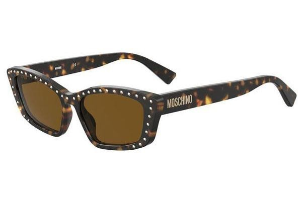 Slnečné okuliare Moschino MOS091/S 086/70 Cat Eye Havana