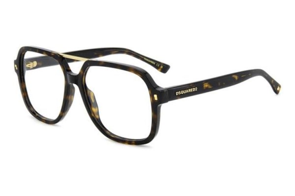 Okuliare Dsquared2 D20145 086 Obdĺžníkové Havana