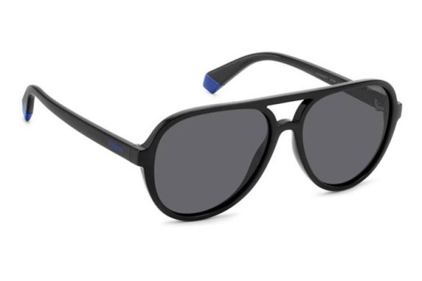 Slnečné okuliare Polaroid Junior PLD8046/S/T 807/M9 Polarized Pilot Čierne