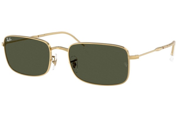 Slnečné okuliare Ray-Ban RB3746 001/31 Obdĺžníkové Zlaté