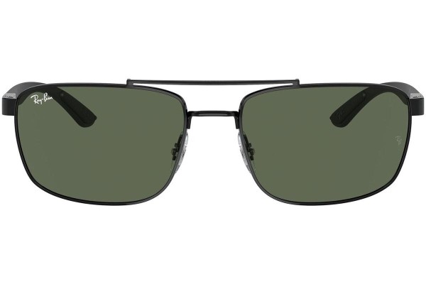 Slnečné okuliare Ray-Ban RB3737 002/71 Obdĺžníkové Čierne