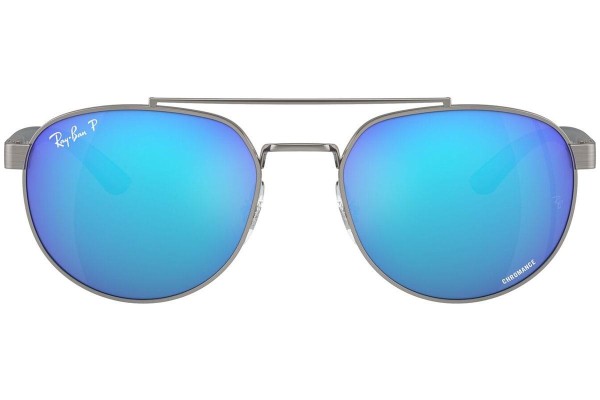 Slnečné okuliare Ray-Ban RB3736CH 004/A1 Polarized Obdĺžníkové Sivé