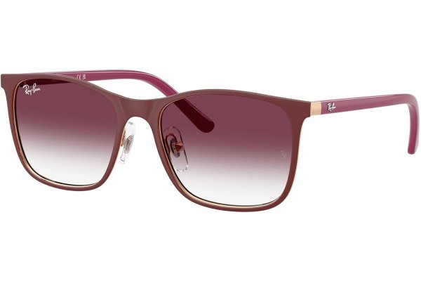 Slnečné okuliare Ray-Ban Junior RJ9551S 296/8H Squared Červené