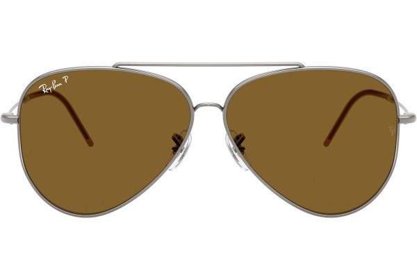 Slnečné okuliare Ray-Ban Aviator Reverse RBR0101S 004/83 Polarized Pilot Strieborné