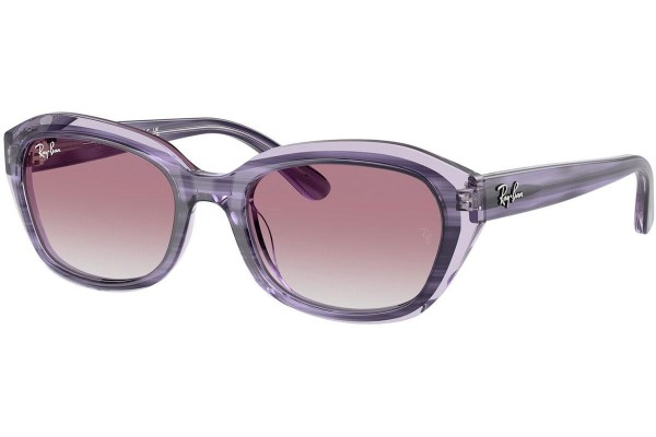 Slnečné okuliare Ray-Ban Junior RJ9081S 71748G Obdĺžníkové Fialové