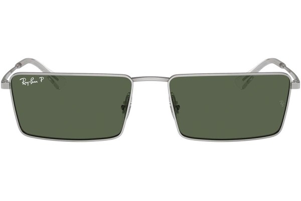 Slnečné okuliare Ray-Ban RB3741 003/9A Polarized Obdĺžníkové Strieborné