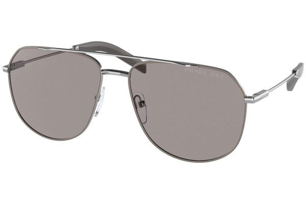 Slnečné okuliare Prada PR59WS 08S06M Polarized Pilot Strieborné