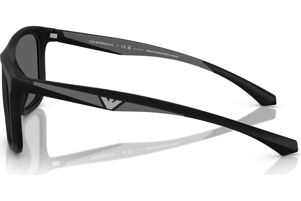 Slnečné okuliare Emporio Armani EA4234U 5001T3 Polarized Squared Čierne