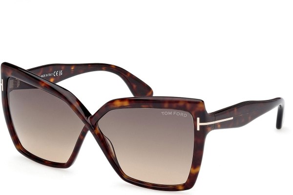 Slnečné okuliare Tom Ford Fiore FT1195 52B Cat Eye Havana