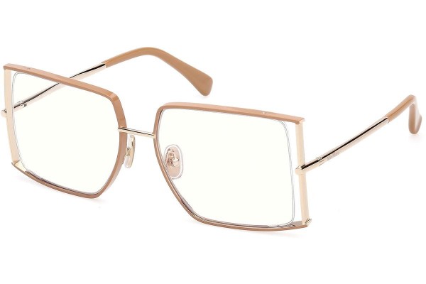 Okuliare Max Mara MM5156-B 047 Squared Hnedé