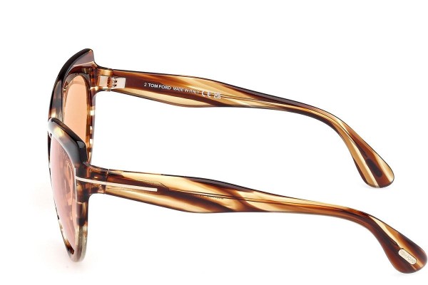 Slnečné okuliare Tom Ford Beatrice FT1196 53E Cat Eye Havana