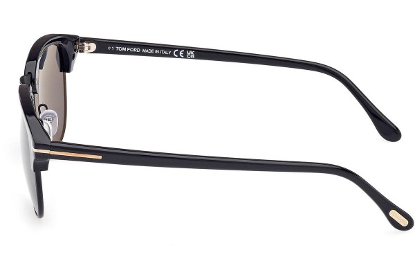 Slnečné okuliare Tom Ford Henry FT0248 01D Polarized Browline Čierne