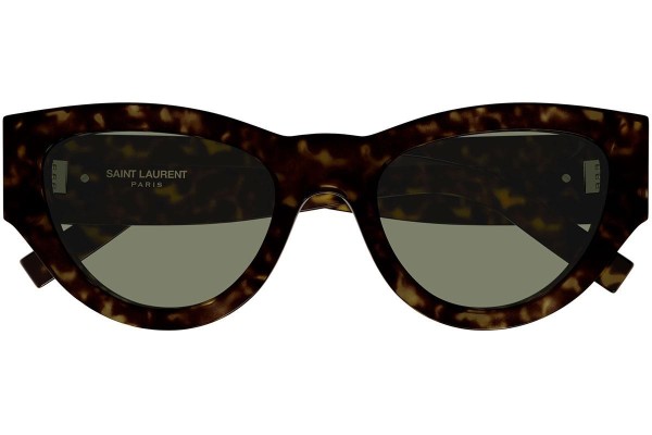 Slnečné okuliare Saint Laurent SLM94 008 Cat Eye Havana