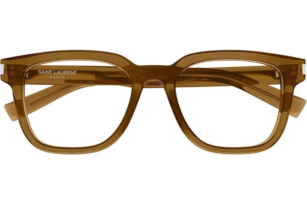 Okuliare Saint Laurent SL711OPT 004 Squared Hnedé