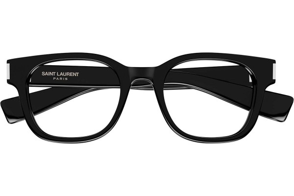 Okuliare Saint Laurent SL722 005 Squared Čierne