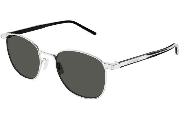 Slnečné okuliare Saint Laurent SL747 007 Squared Strieborné