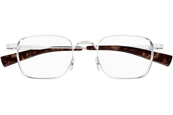 Okuliare Saint Laurent SL729 005 Squared Strieborné