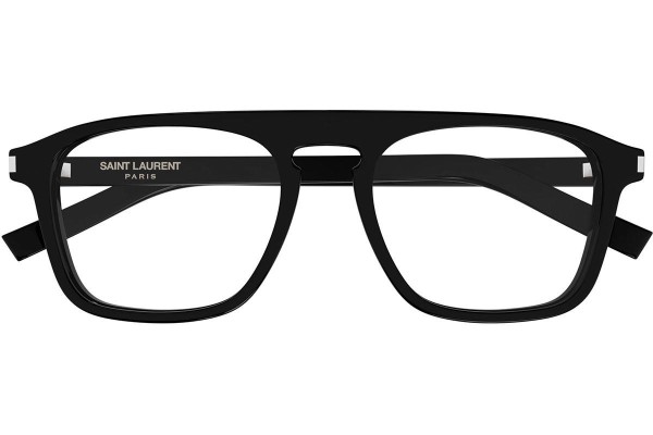 Okuliare Saint Laurent SL157 010 Squared Čierne