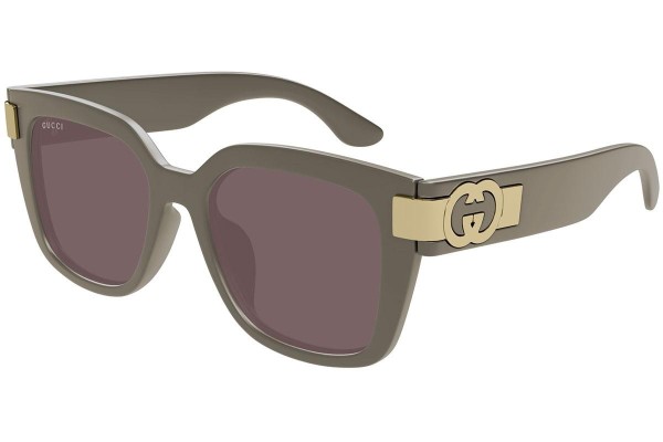 Slnečné okuliare Gucci GG1690SK 003 Squared Hnedé