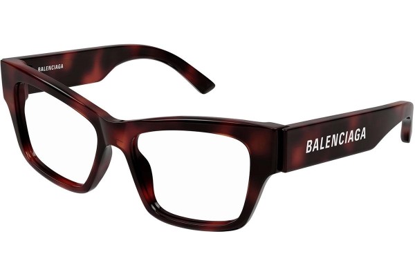 Okuliare Balenciaga BB0378O 002 Squared Havana