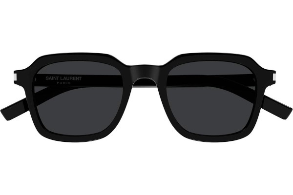 Slnečné okuliare Saint Laurent SL715SLIM 001 Squared Čierne