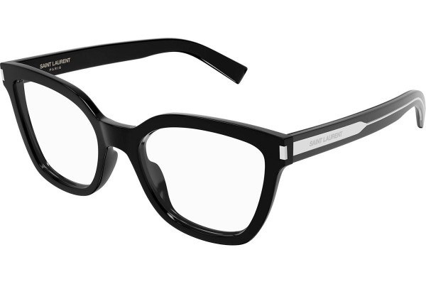 Okuliare Saint Laurent SL748 001 Squared Čierne