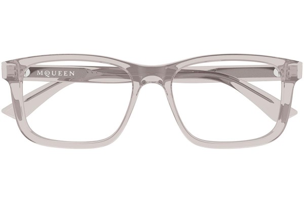 Okuliare Alexander McQueen AM0486O 008 Squared Sivé