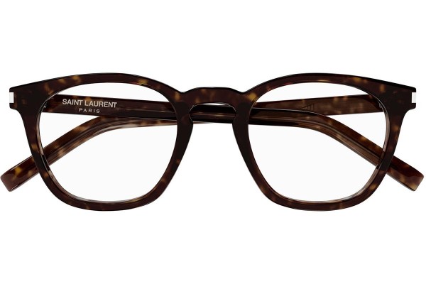 Okuliare Saint Laurent SL28OPT 007 Okrúhle Havana