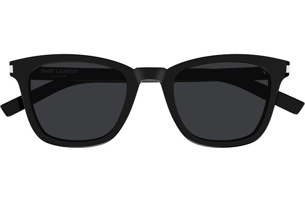 Slnečné okuliare Saint Laurent SL716SLIM 001 Squared Čierne