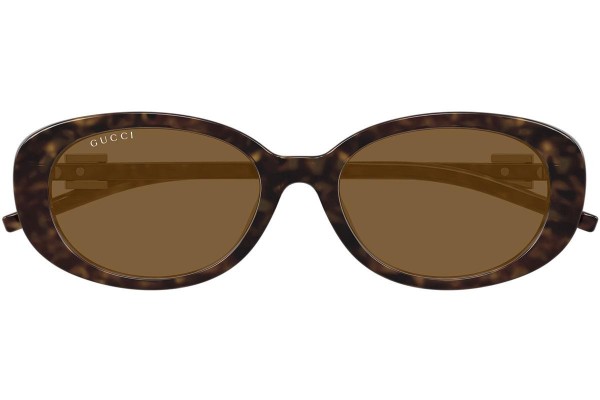 Slnečné okuliare Gucci GG1684SA 004 Oválne Havana